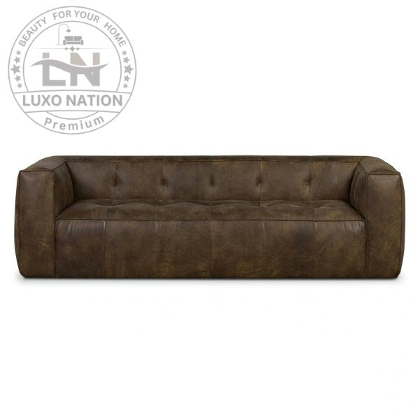 Royale Rest Leatherette Sofa – Bulk Comfort & Modern Style